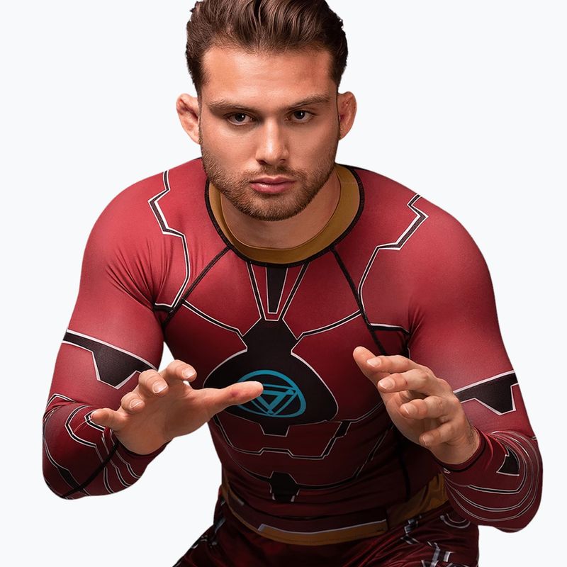 Rashguard longsleeve pentru bărbați Hayabusa Marvel's Iron Man red 3