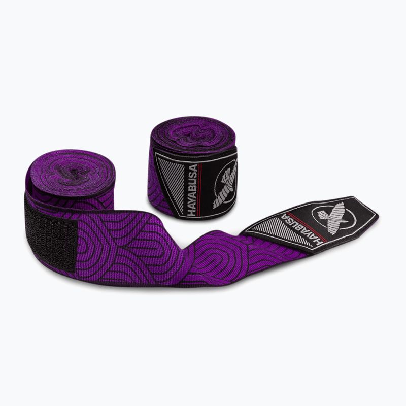 Bandaje de box Hayabusa Perfect Stretch Printed 450 cm purple lotus 2