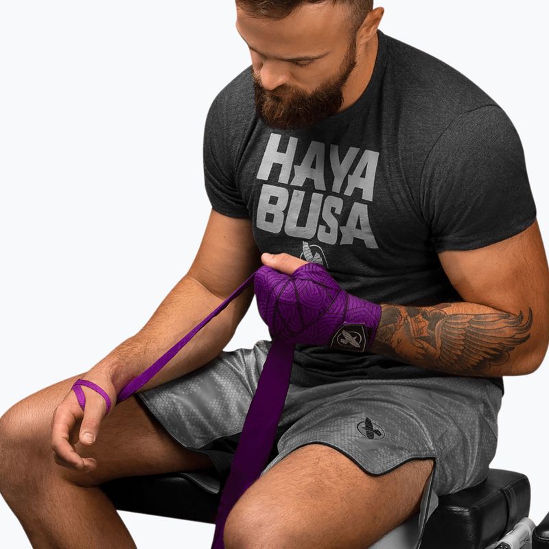 Bandaje de box Hayabusa Perfect Stretch Printed 450 cm purple lotus 4
