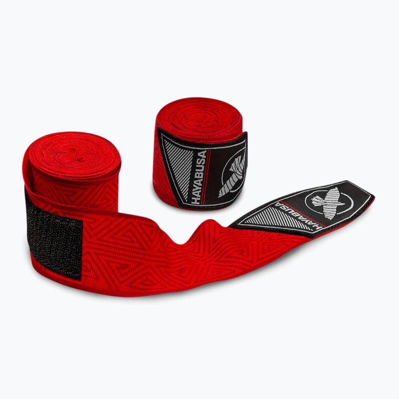 Bandaje de box Hayabusa Perfect Stretch Printed 450 cm red tribal 2