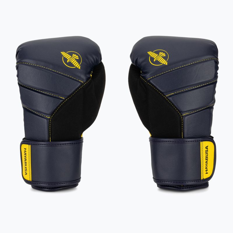 Mănuși de box  Hayabusa T3 navy/yellow 2