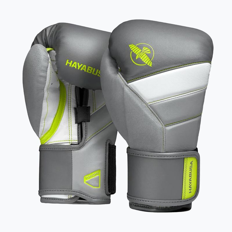 Mănuși de box Hayabusa T3 gri-galben T314G 7