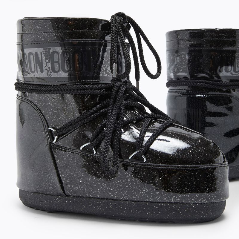 Ghete pentru femei Moon Boot Icon Low Glitter black 8