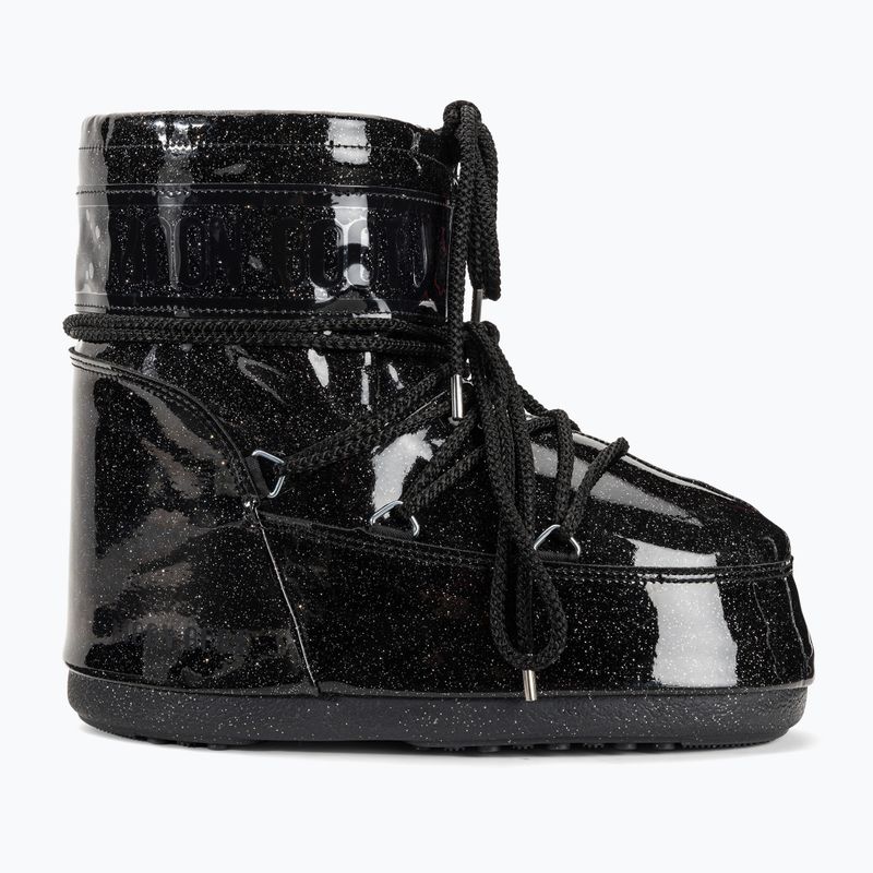 Ghete pentru femei Moon Boot Icon Low Glitter black 2