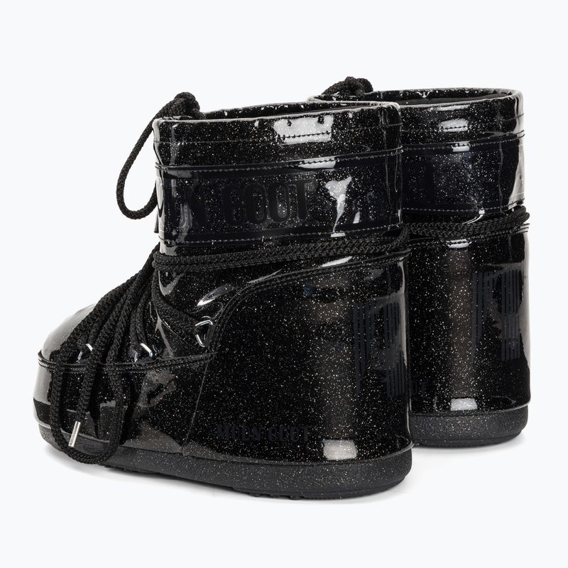 Ghete pentru femei Moon Boot Icon Low Glitter black 3