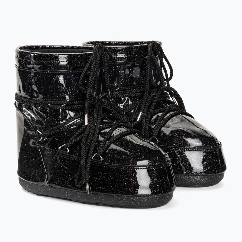 Ghete pentru femei Moon Boot Icon Low Glitter black 4