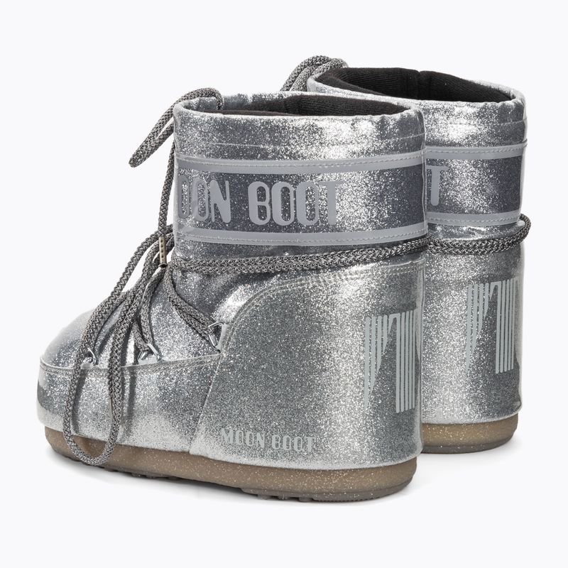 Ghete pentru femei Moon Boot Icon Low Glitter silver 3
