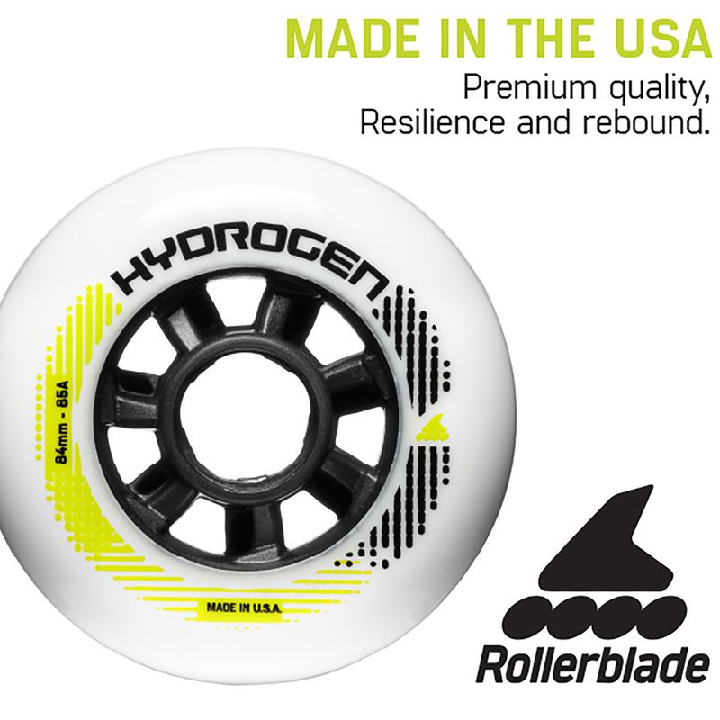 Roți pentru role Rollerblade Hydrogen 84MM/85A 8 pcs. white 3