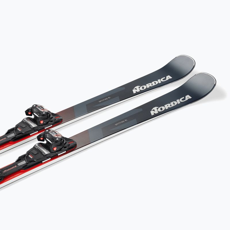 Schiuri alpine Nordica Spitfire TI + legături TP2LT11 FDT grey/blue/red/silver 6