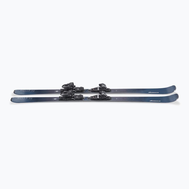 Schiuri de coborâre pentru femei + legături Nordica Belle 72 + TP2COMP10 FDT midnight-blue/rainbow 5