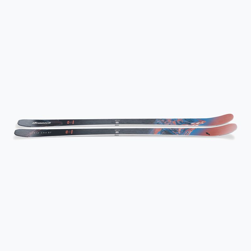 Schiuri de coborâre pentru femei Nordica Santa Anna 87 Flat coral/blue/black 6