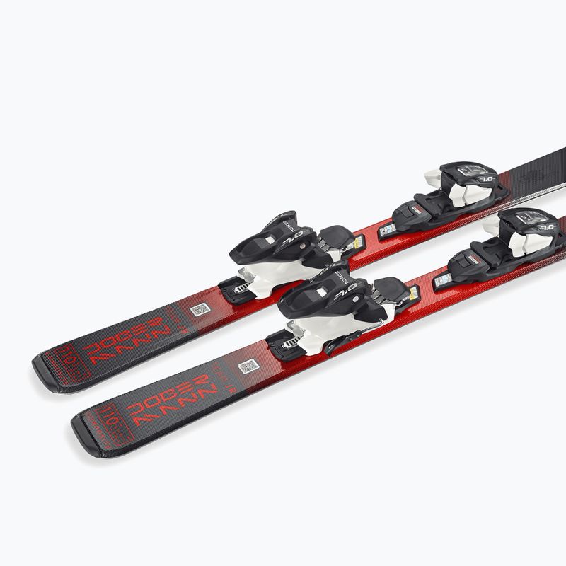 Schiuri de coborâre pentru copii + legături Nordica Team JR (110-150) + J7.0 FDT black/red 7