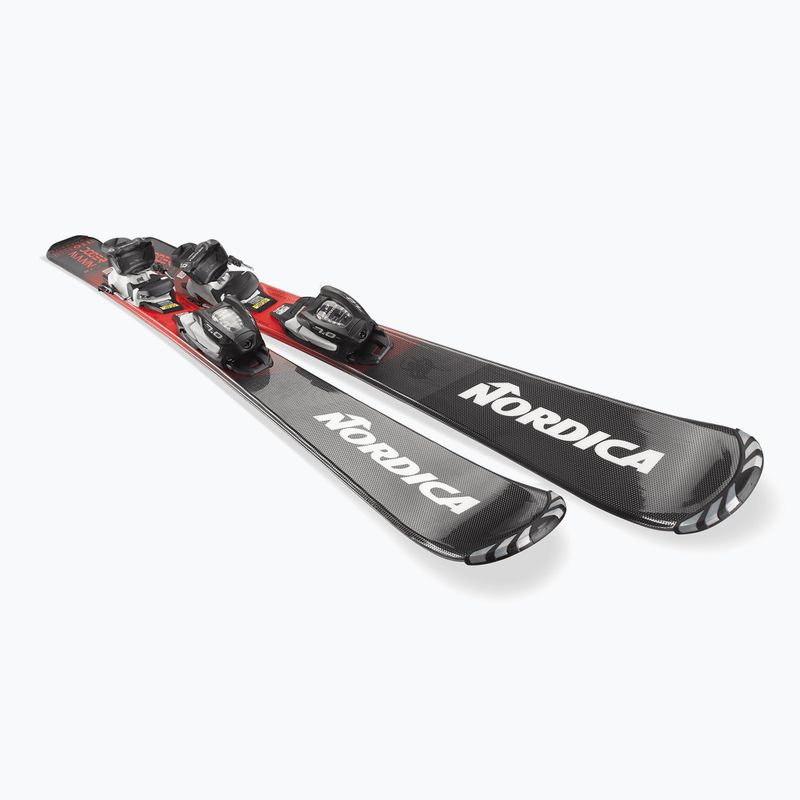 Schiuri de coborâre pentru copii + legături Nordica Team JR (100-140) + J4.5 FDT black/red 4