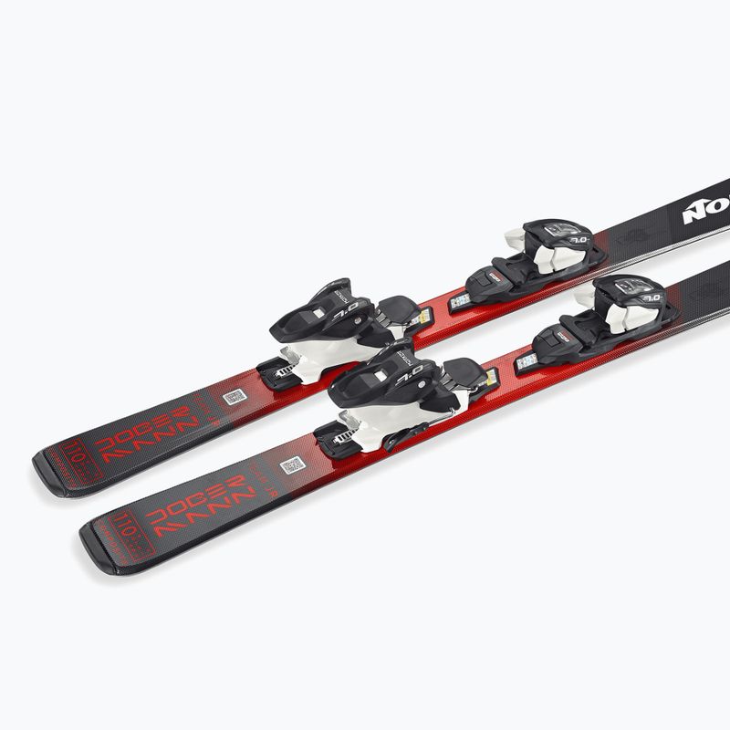 Schiuri de coborâre pentru copii + legături Nordica Team JR (100-140) + J4.5 FDT black/red 7