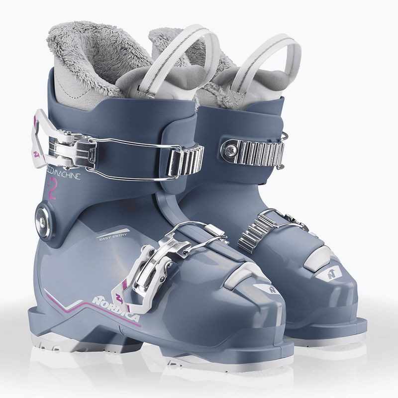 Încălțăminte de schi pentru copii Nordica Speedmachine J 2 blue/light blue/fucsia 7