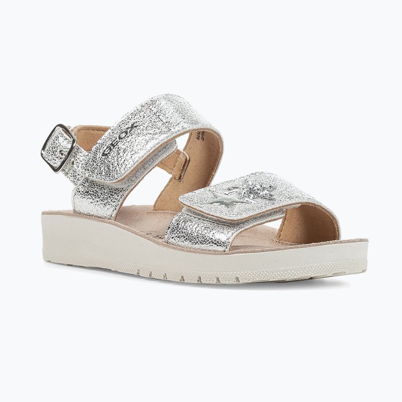 Sandale pentru juniori Geox Costarei silver 9