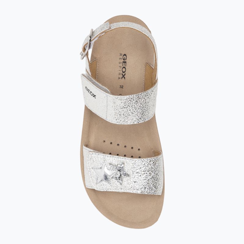 Sandale pentru juniori Geox Costarei silver 5