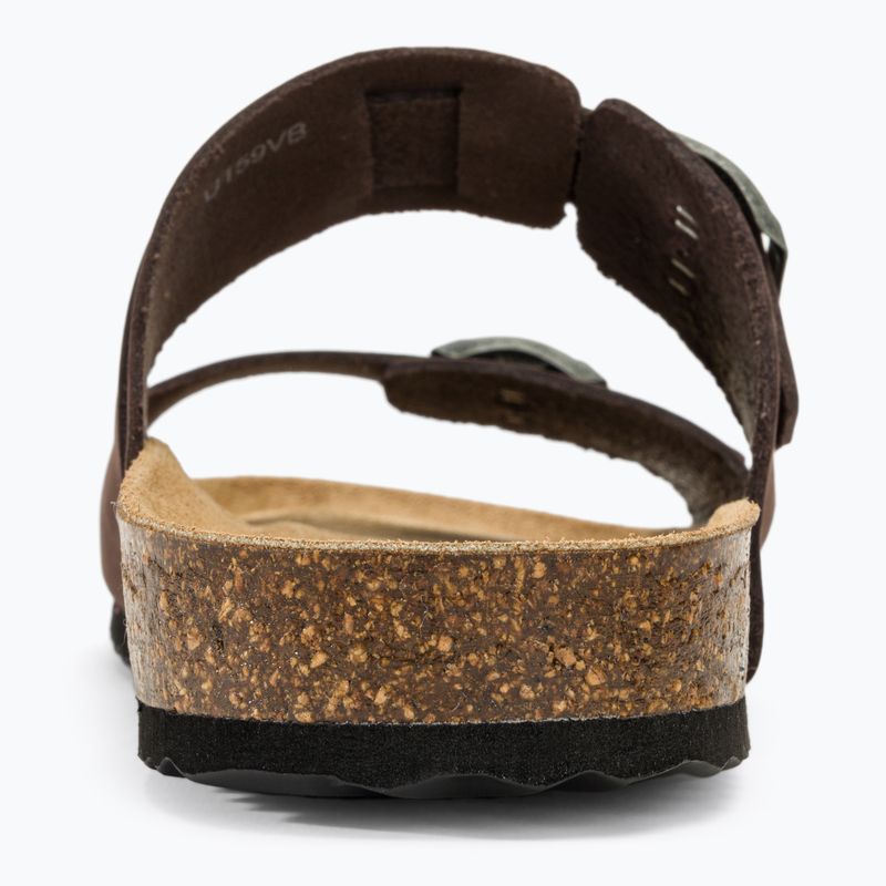 Papuci pentru bărbați Geox Sandal Ghita coffee 6