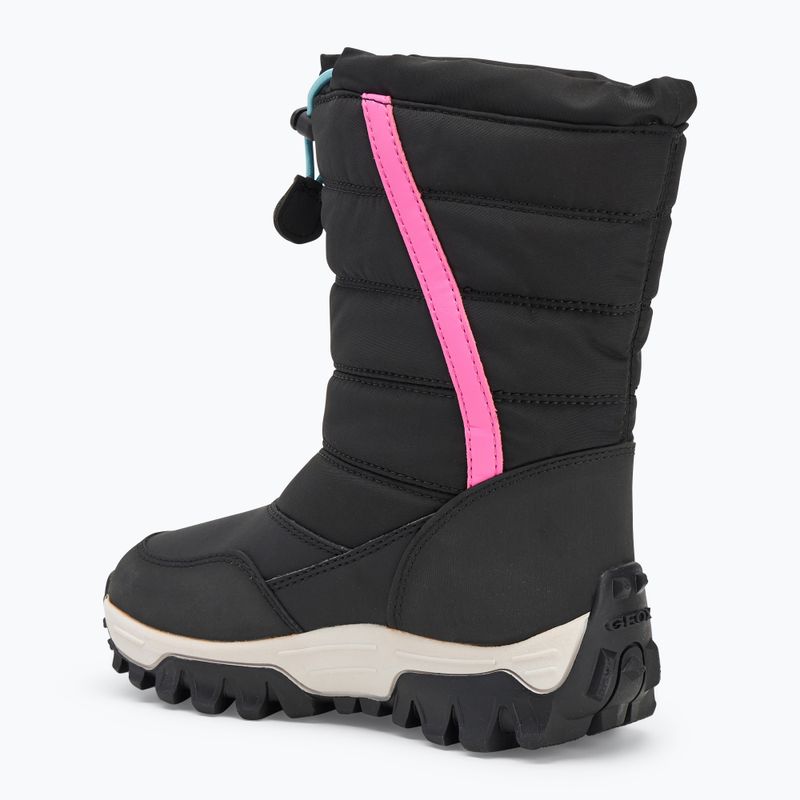 Ghete de zăpadă pentru copii Geox Himalaya ABX black / fuchsia 3