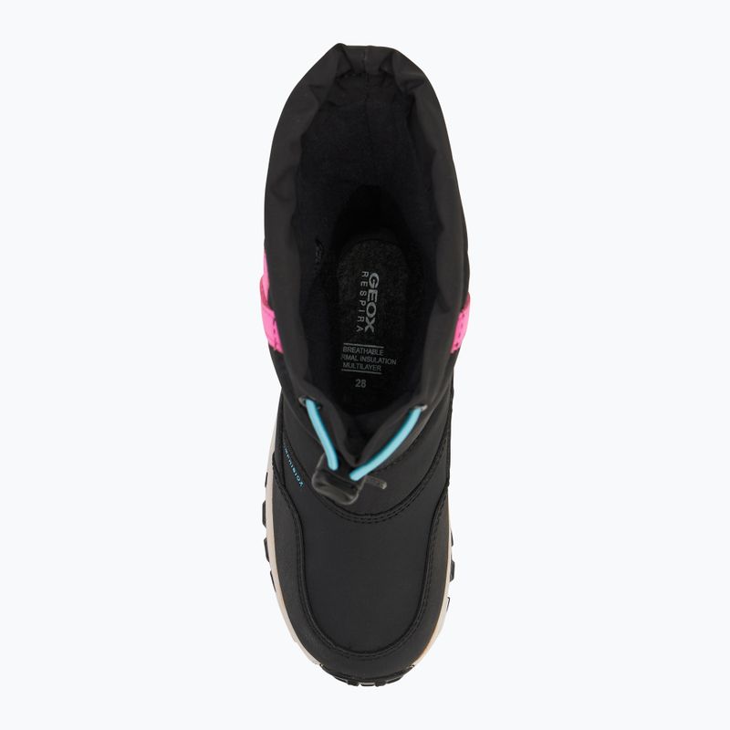 Ghete de zăpadă pentru copii Geox Himalaya ABX black / fuchsia 5