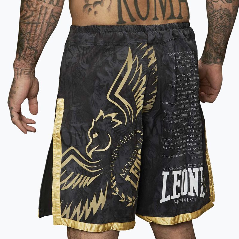 MMA pantaloni scurți LEONE 1947 Legionarivs II negru 2