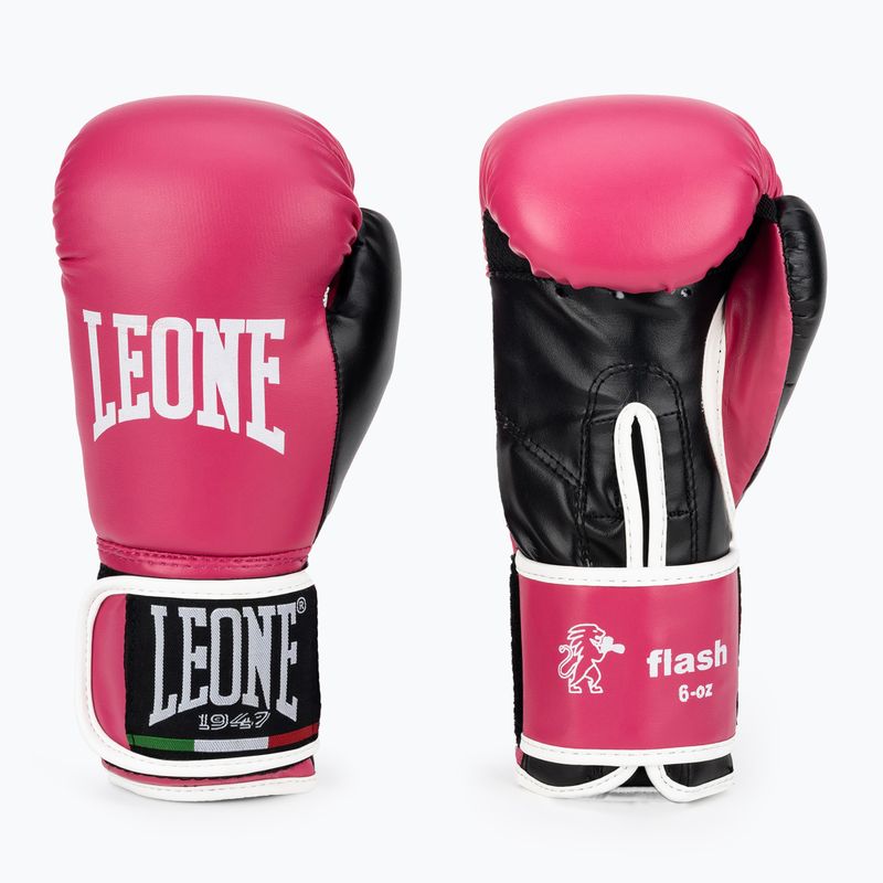 LEONE mănuși de box pentru copii 1947 Flash fuxia
