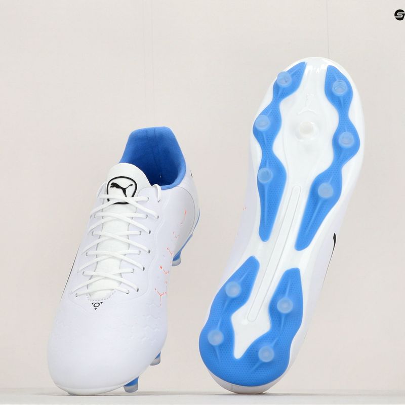 PUMA King Pro FG/AG ghete de fotbal pentru bărbați alb 107099 01 12