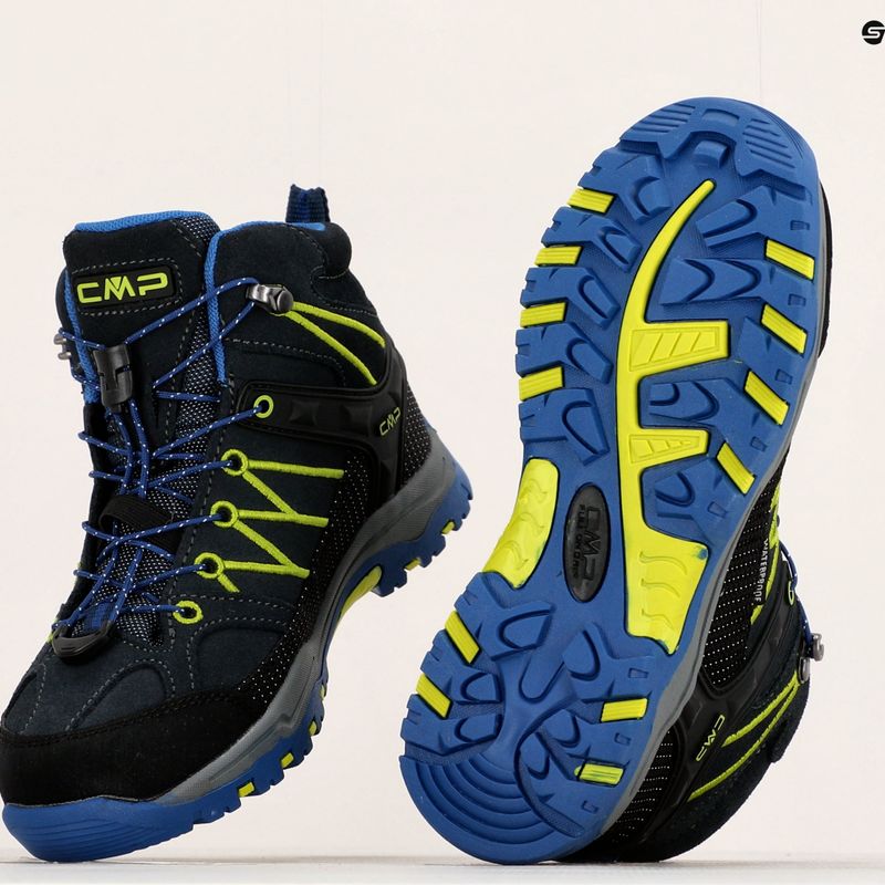 CMP cizme de trekking pentru copii Rigel Mid Wp albastru marin 3Q12944/38NL 12
