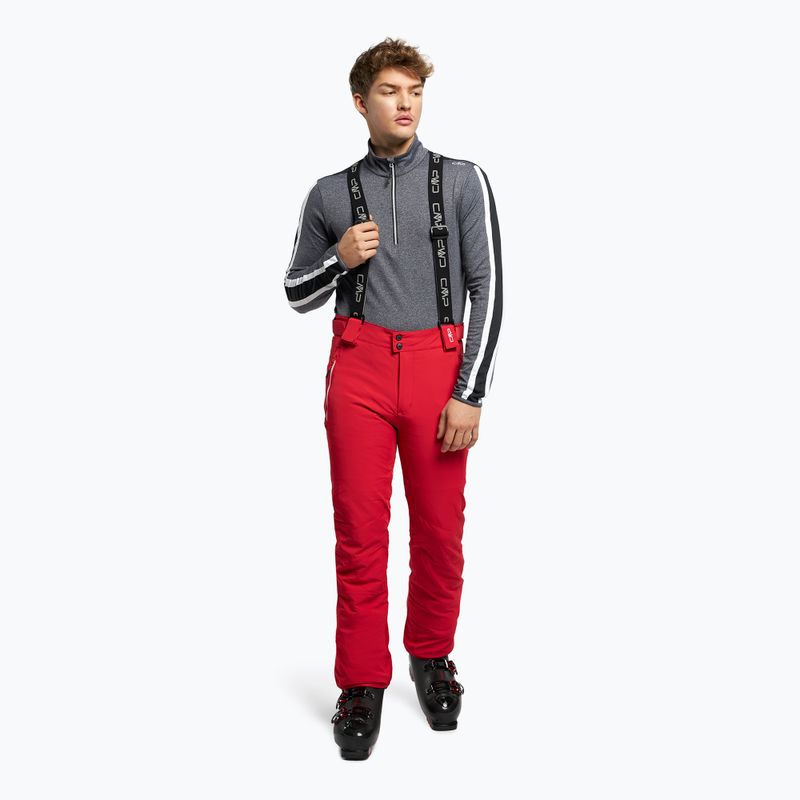 Pantaloni de schi pentru bărbați CMP roșu 3W04467/C580