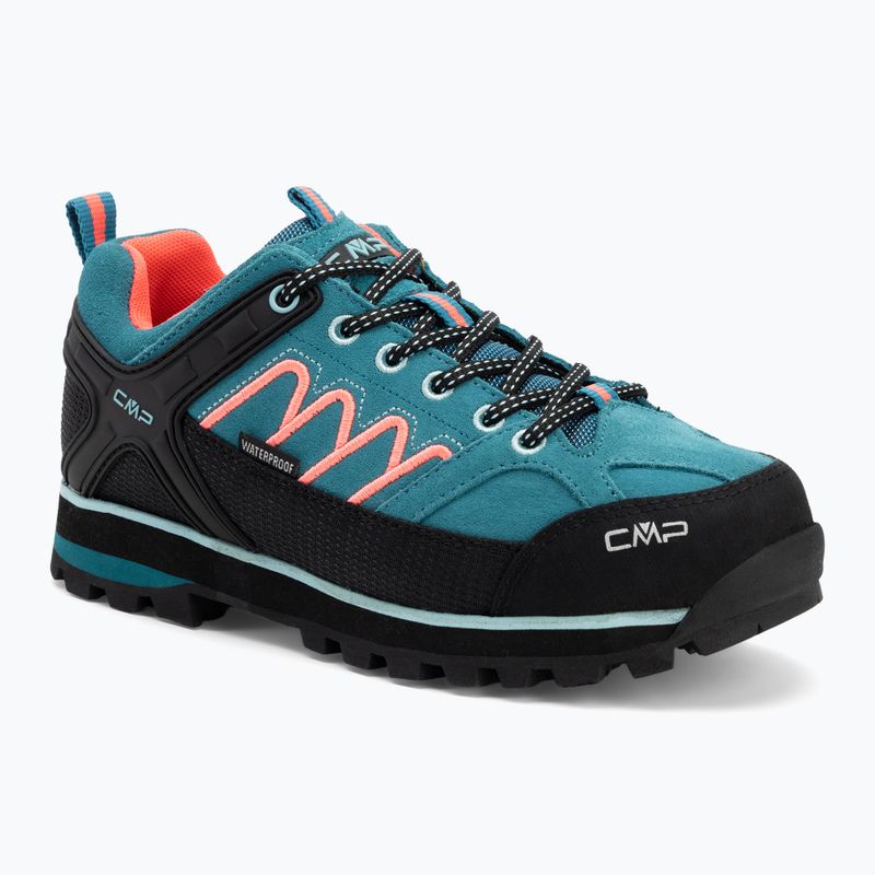 Încălțăminte de trekking pentru femei CMP Moon Low Wp teal/red fluo