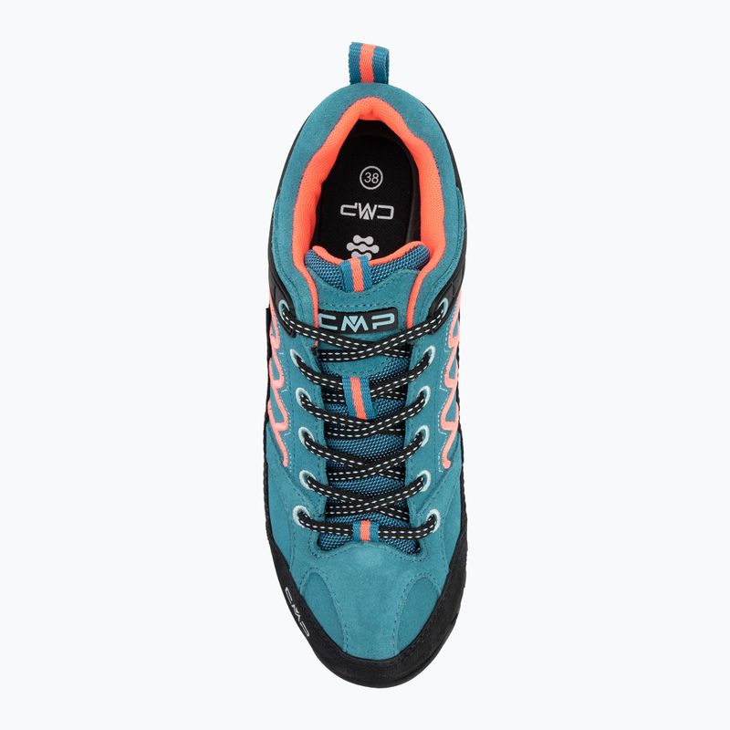 Încălțăminte de trekking pentru femei CMP Moon Low Wp teal/red fluo 5