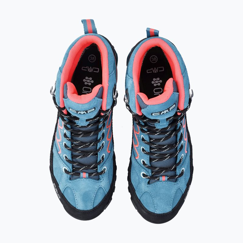 Încălțăminte de trekking pentru femei CMP Moon Mid WP teal/red fluo 3