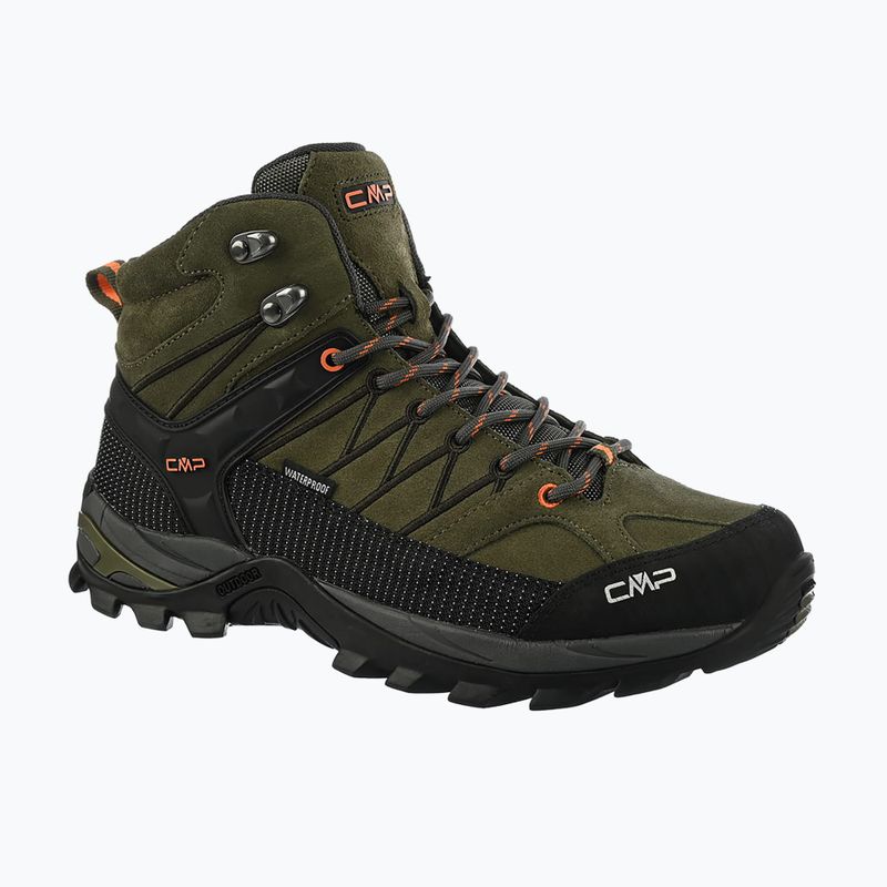 Pantofi de trekking pentru bărbați CMP Rigel Mid Wp olive/flame