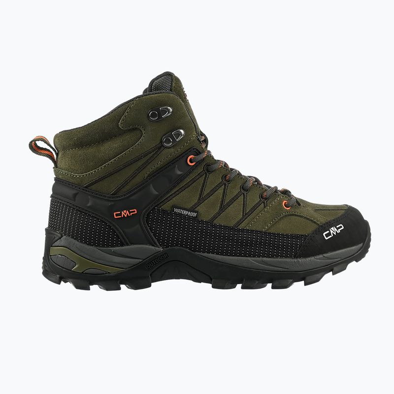 Pantofi de trekking pentru bărbați CMP Rigel Mid Wp olive/flame 2