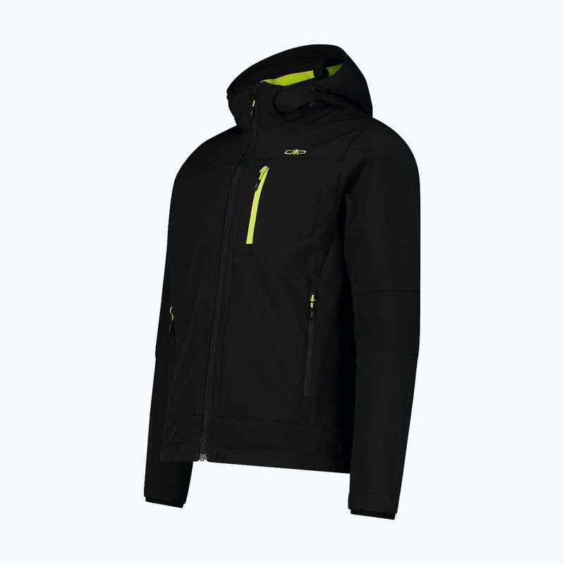 Geacă softshell pentru bărbați CMP 3A01787N nero / acido 3