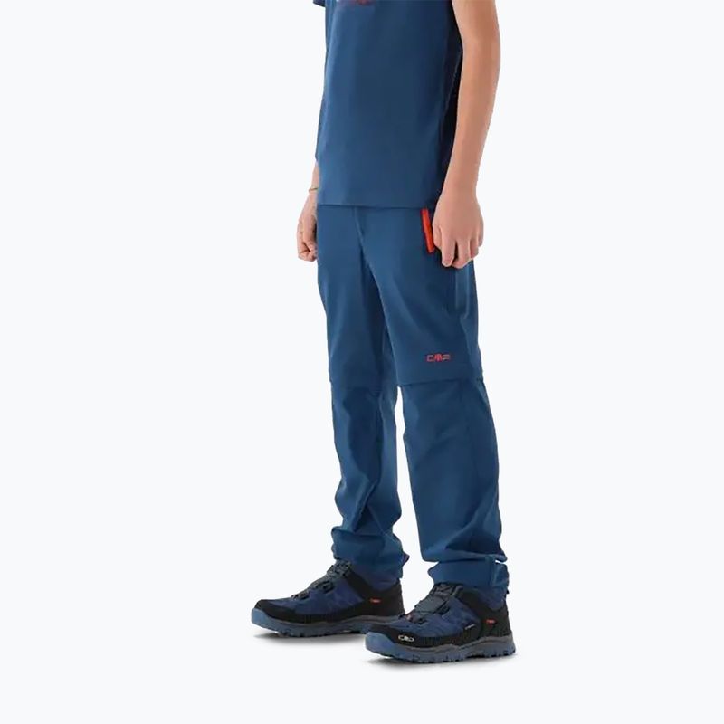 Pantaloni de trekking pentru copii CMP 3T51644 Zip Off ocean 3