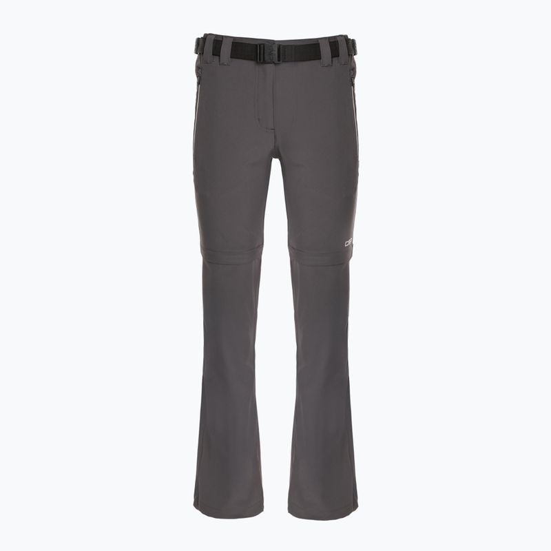 Pantaloni de trekking pentru femei CMP 3T51446 Zip Off terra