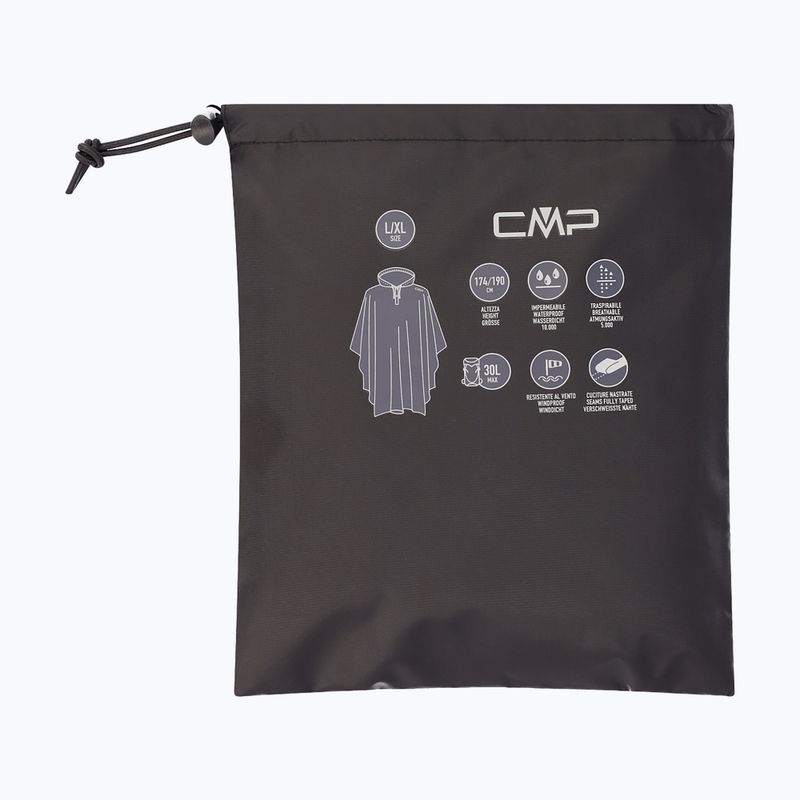 Poncho de ploaie CMP 35X7847 Fix Hood nero 4