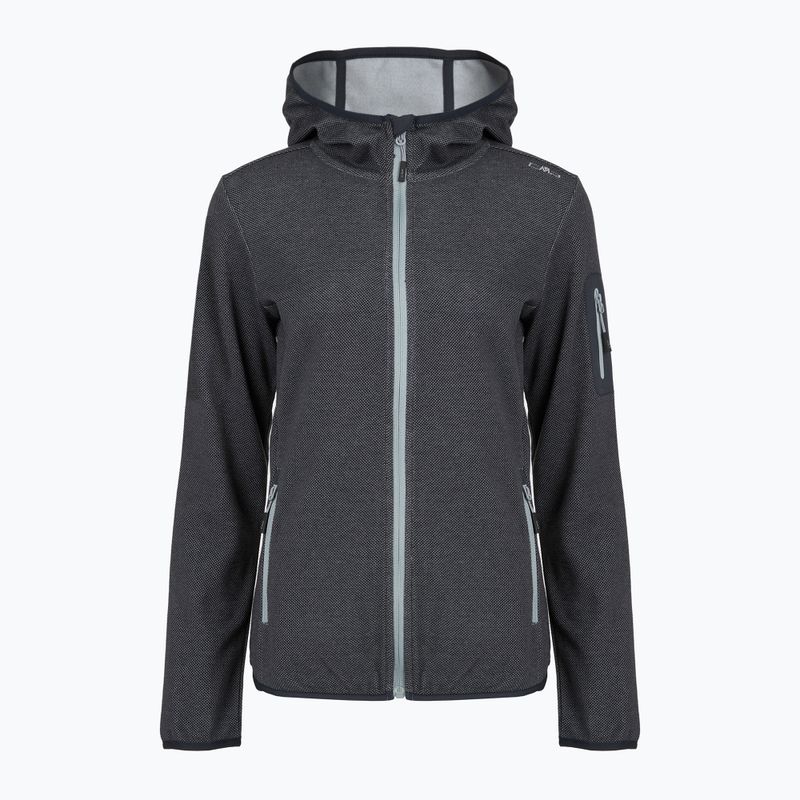 Bluză de trekking pentru femei CMP 34H6376 Fix Hood black/cement