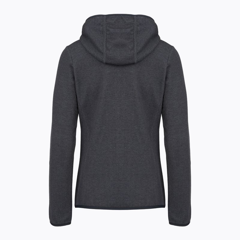 Bluză de trekking pentru femei CMP 34H6376 Fix Hood black/cement 2