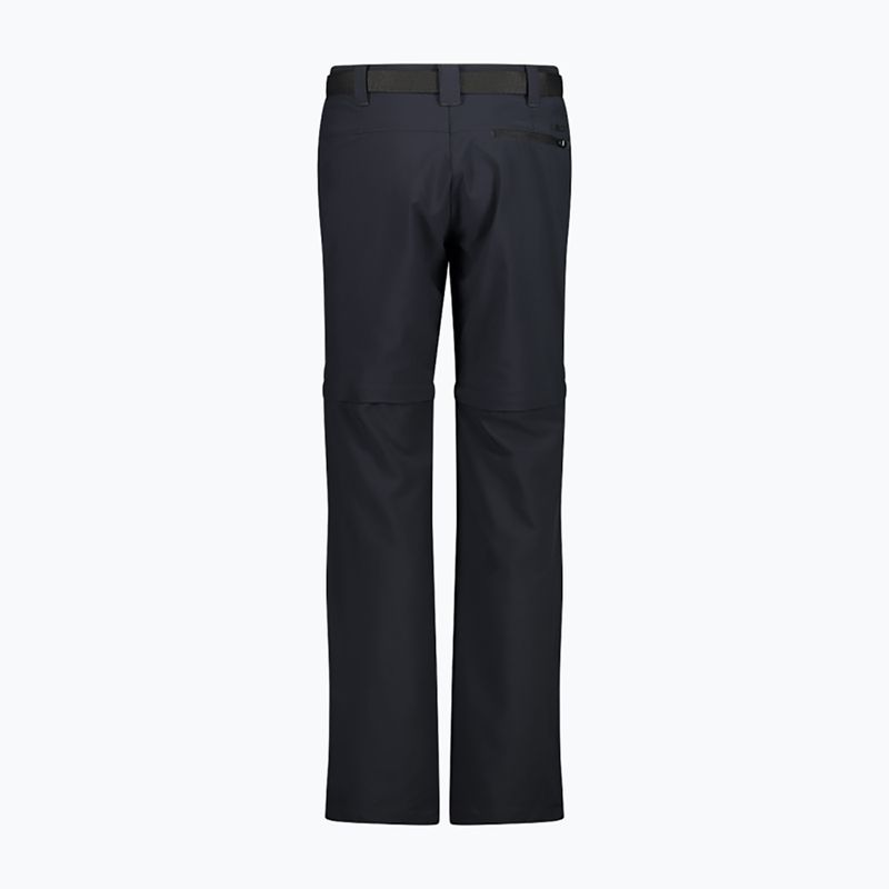 Pantaloni de trekking pentru femei CMP 3T51446 Zip Off antracite/festival 2