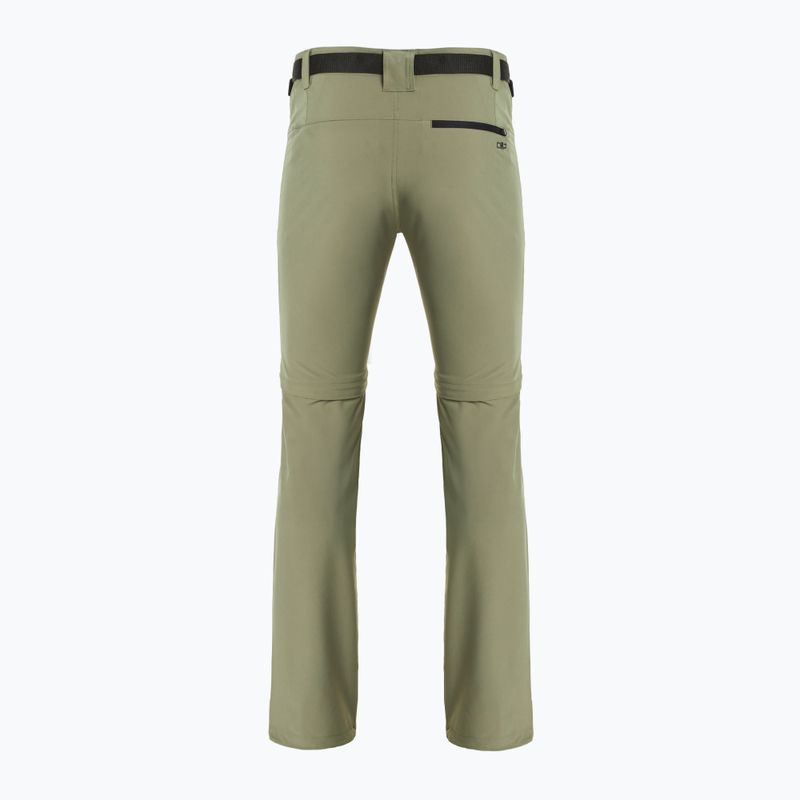 Pantaloni de trekking pentru bărbați CMP 3T51647 Zip Off sage 2