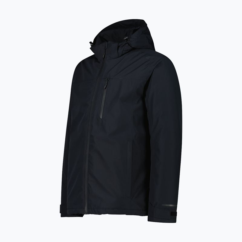 Geacă de ploaie pentru bărbați CMP 35Z1537 Zip Hood nero 3