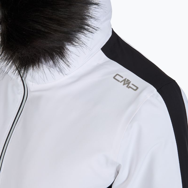 Geacă de schi pentru femei CMP 35W0246 Zip Hood Synthetic Fur bianco 3