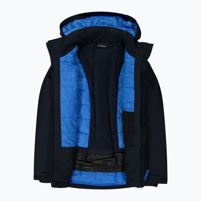 Geacă de schi pentru copii CMP 39W1924 black/blue/royal blue 4