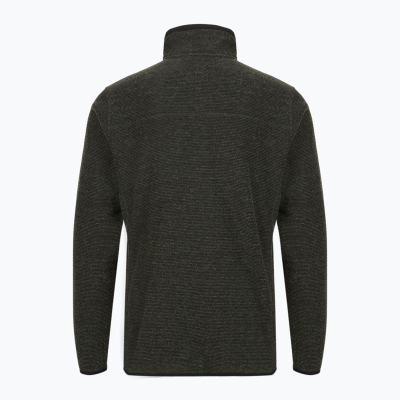 Bluză fleece pentru bărbați CMP 35H3907 Melange Knitted forest melange/black/ferrari red 2
