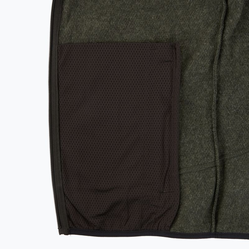 Bluză fleece pentru bărbați CMP 35H3907 Melange Knitted forest melange/black/ferrari red 5