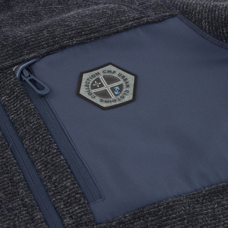 Bluză fleece pentru bărbați CMP 35H3907 Melanj tricotat blue melange/blue 4