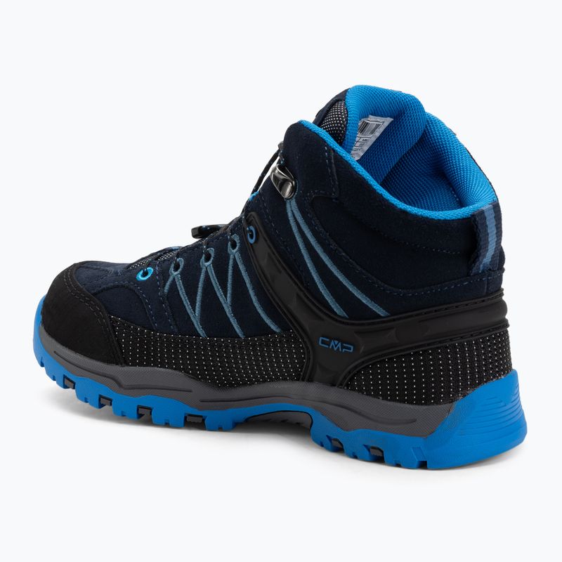 Bocanci trekking junior CMP Rigel Mid Wp baby blue/bluestone/royal blue 3