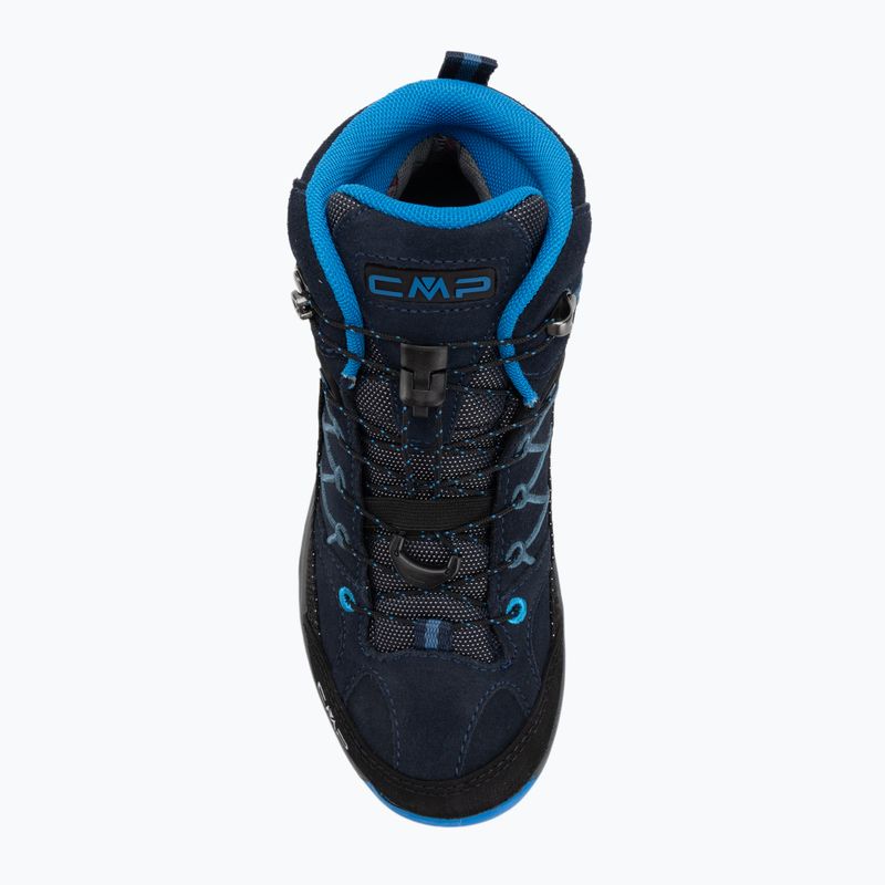 Bocanci trekking junior CMP Rigel Mid Wp baby blue/bluestone/royal blue 5